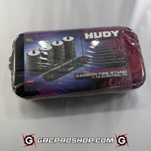 HUDY - HUD105015 - CARBON TIRE STAND + HARD CASE - 1 / 10 ELECTRIC TC