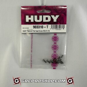 HUDY - HUD903310-T - TITANIUM FLAT HEAD SCREW M3x10 (10)