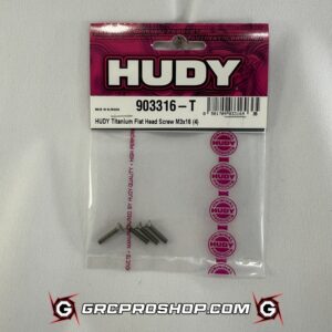 HUDY - HUD903316-T - TITANIUM FLAT HEAD SCREW M3x16 (4)