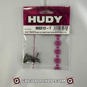 HUDY - HUD908312-T - TITANIUM SUPER-LOW HEAD SCREW CENTERING DIA M3x12 (10)