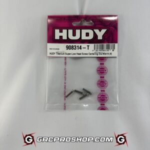HUDY - HUD908314-T - TITANIUM SUPER-LOW HEAD SCREW CENTERING DIA M3x14 (4)