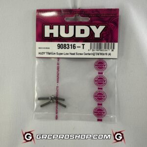 HUDY - HUD908316-T - TITANIUM SUPER-LOW HEAD SCREW CENTERING DIA M3x16 (4)