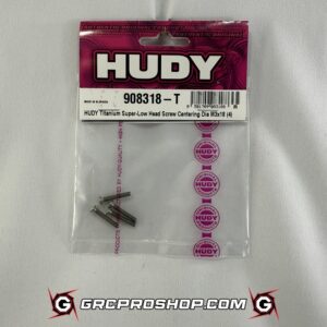 HUDY - HUD908318-T - TITANIUM SUPER-LOW HEAD SCREW CENTERING DIA M3x18 (4)