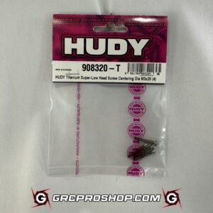 HUDY - HUD908320-T - TITANIUM SUPER-LOW HEAD SCREW CENTERING DIA M3x20 (4)