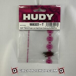 HUDY - HUD908322-T - TITANIUM SUPER-LOW HEAD SCREW CENTERING DIA M3x22 (4)
