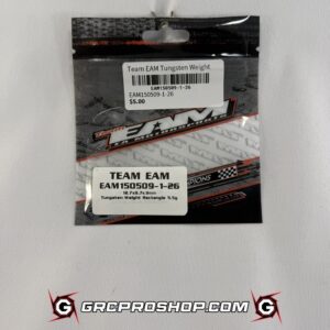 Team EAM150509-1-26 - 12.7x9.7x3mm Tungsten Weight Rectangle 5.5g