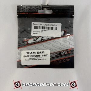 Team EAM150509-1-27 - 12.75x12.75x3mm Tungsten Weight Square 7.4g