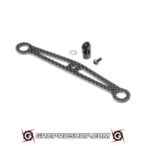 XRAY - XRA372141 - X12 CARBON LOWER SUSPENSION ARM PLATE +1MM FOR 1-PIECE CHASSIS