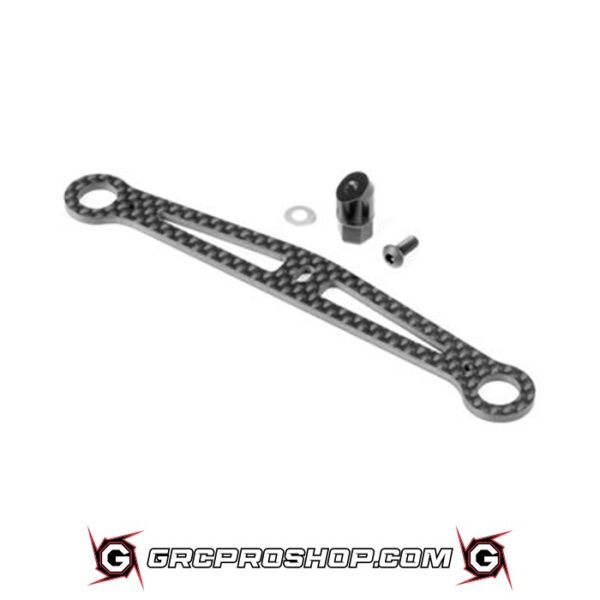 XRAY - XRA372141 - X12 CARBON LOWER SUSPENSION ARM PLATE +1MM FOR 1-PIECE CHASSIS