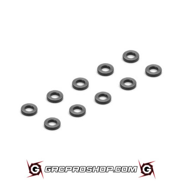 XRAY - XRA373131-K - ALU SHIM 2.5x5x1.0MM - BLACK (10)