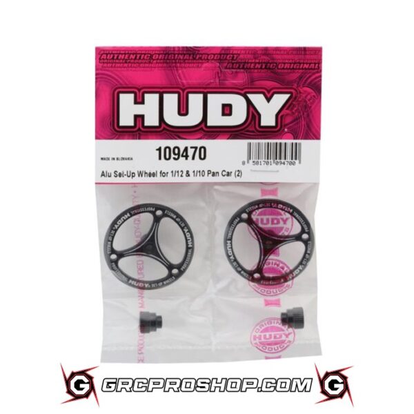 HUDY - HUD109470 - ALU SET-UP WHEEL FOR 1 / 12 & 1 / 10 PAN CAR (2)