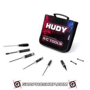 HUDY - 190001 - SET OF TOOLS + CARRYING BAG - FOR ELECTRIC TOURING CARS