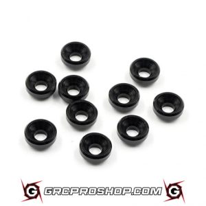 HUDY - HUD296509-K - ALU COUNTERSUNK SERVO SHIM - BLACK (10)