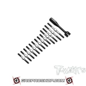 T-Work's TWKTB-289 - 64 Titanium Turnbuckle Set( For Awesomatix A800R/A800RR )