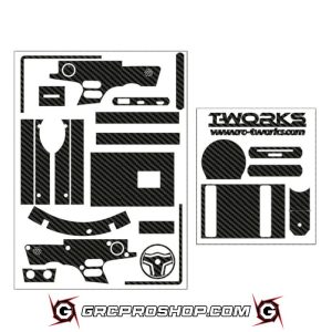 T-Work's TWKTS-050 - 3D Graphite Sticker (for FlySky NB4)