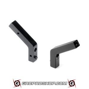 XRAY - XRA302978 - X4 ALU SHOCK HOLDER REAR FIXED FOR UNI BULKHEADS (2)