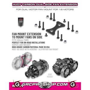 HUDY - HUD293191 - CARBON DUAL SIDE FAN EXTENSION FOR ALU DUAL MOTOR FAN MOUNT
